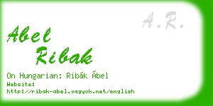 abel ribak business card